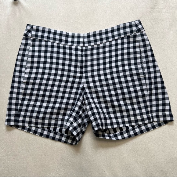 J. Crew Pants - J. Crew gingham 100% cotton shorts size 2 excellent condition!!